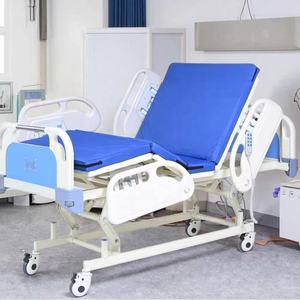 Lit de soins à domicile en acier <span class=keywords><strong>durable</strong></span> lit de soins infirmiers ICU équipement médical ABS à trois fonctions garantie manuelle électrique de 3 ans pour l'hôpital - Product Image 3