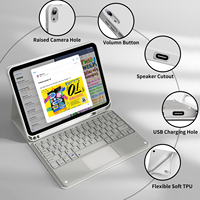 Kenke casing Tablet IPad 10.9 inci, sarung Tablet penyerap magnet kuat dengan tempat pensil