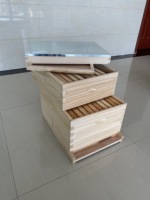 Ruche chinoise complète pour abeilles, nouveau modèle, structure en bois à deux couches, 10 cadres