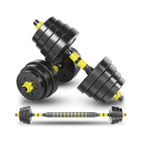 YX Offre Spéciale Paire d'haltères réglables 2-en-1 pour la musculation et le fitness, ensemble d'haltères de 10 kg