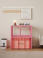 Meuble de rangement moderne pour litière de chat, table d'appoint, abri pour animaux, support anti-éclaboussures de litière pour la décoration intérieure