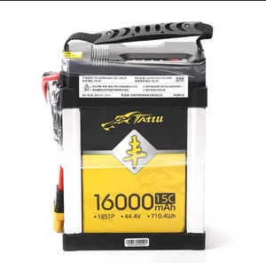 แบตเตอรี่ Tattu 16000mAh 44.4V 15C 12S1P LI-PO แบบสมาร์ท พร้อมปลั๊ก AS150U อายุการใช้งาน 500 รอบ ลดราคาพิเศษ - Product Image 5