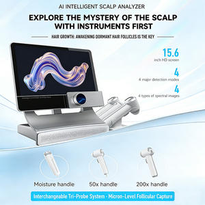 Analyseur de peau intelligent AI pour les soins des cheveux, caméra d'analyse du cuir chevelu, analyse du cuir chevelu avec analyse comparative, recommandation de produits - Product Image 2