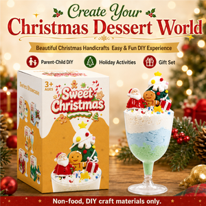 Kit de Bricolage en Argile à Séchage à l'Air pour Desserts Thème Noël (Père Noël, Bonhomme en <span class=keywords><strong>Pain</strong></span> <span class=keywords><strong>d</strong></span>'<span class=keywords><strong>Épices</strong></span>) avec Accessoires de Colle Crème pour Enfants OEM ODM - Product Image 3