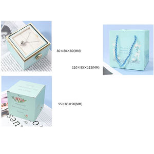 Muses Jewels Scatola Portagioie in Acrilico Rotante con Rosa di Sapone per Proposte di Matrimonio, <span class=keywords><strong>Festa</strong></span> <span class=keywords><strong>della</strong></span> <span class=keywords><strong>Mamma</strong></span> e San Valentino - Product Image 4