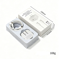Chargeur rapide pliable PD 40W avec câble, norme américaine, idéal pour la recharge des téléphones mobiles Apple 17 Pro (vente en gros)