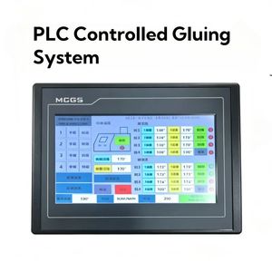 PLC Controlled Hot Melt Adhesive Dispensing System with 1-4 Guns 6L/10L Capacity Pump Wood Packaging for UV <b>Laminated</b> Boxes - Product Image 3