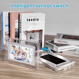 Primo regalo di natale colorato NFT Album elettronico trasparente lettore acrilico digitale al mondo per la riproduzione di Video e foto in movimento - Product Image 4