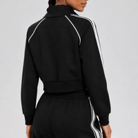 Veste zippée personnalisée pour femme, style sport, course en plein air, silhouette athlétique, vêtements de sport, tenue décontractée, mode, exercice, fitness