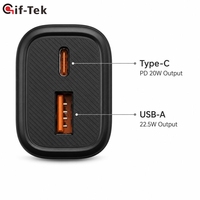 GifTek 10000mAh Li-Polymère Plastique Charge Rapide 15W Portable Type-C Haute Capacité Utilisation Extérieure Câble Power Bank Mobile