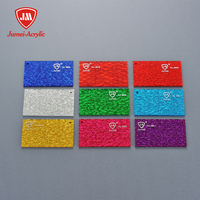 Plaque en acrylique coulée PMMA Jumei 4ft x 8ft, 3mm, 5mm, 8mm, de haute qualité, colorée et pailletée