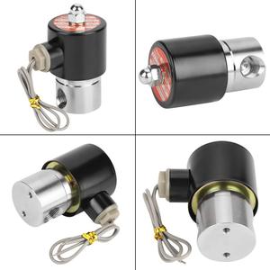 COVNA 1/2 Inch 12V 220V Normally Closed Stainless Steel Electro Magnetic <b>Water</b> Gas <b>Solenoid</b> Control - Product Image 3
