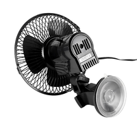 Ventilateur de refroidissement électrique puissant pour voiture, ventouse robuste, 12V, acier inoxydable, pales de 6 pouces, 40 dB, silencieux, pour un refroidissement rapide de la cabine