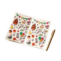 Pegatina Decorativa para Cuaderno Fresh Bubble Luggage con Patrón de Dibujos Animados Modelo Hi