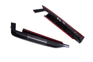 Karbel Tùy Chỉnh/Khô Sợi Carbon Bóng Màu Đen Led Rear Lip Khuếch Tán Cho BMW 5 'Loạt <span class=keywords><strong>G30</strong></span> 520i 530i 535i 540i - Product Image 4