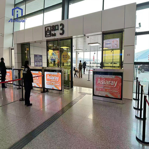Barrière <span class=keywords><strong>de</strong></span> sécurité pour bus et transport rapide (TGR) avec portes écran à plateforme mi-haute, portail coulissant automatique et garde-corps en acier inoxydable pour station - Product Image 4