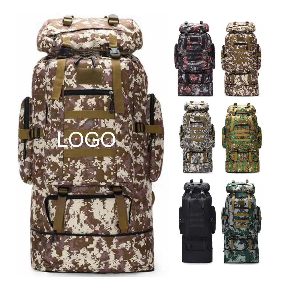 100L Custom Zaino Caz adora Jagd Camouflage Print Rucksack Tasche Camping Wandern Reisen Tactic Survival Rucksäcke