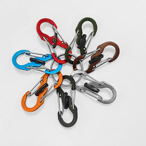 Mini mousqueton en alliage d'aluminium en forme de huit, verrouillable, antivol, pour sac de voyage, avec serrure, capacité de charge de 1 kg - Product Image 3