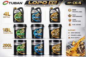 Aceite de Motor Diésel Sintético API CK-4 <span class=keywords><strong>5W40</strong></span>, Lubricante para Camiones de Trabajo Pesado, Protección Antidesgaste, Largo Intervalo de Drenaje, 4L/5L OEM - Product Image 4
