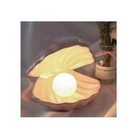 Céramique Salon Chambre Décoratif Chevet Moderne LED Porcelaine Perle Coquille Lampe Lampe de Table Nuit Coquille Lampe Festival Cadeau