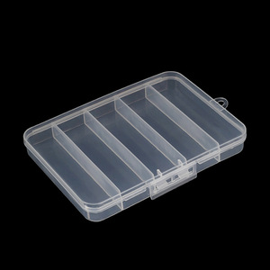 Medium Lure Box 5 Compartments Transparent Fishing Tackle Storage Case Bait Accessory Organizer - Product Image 2