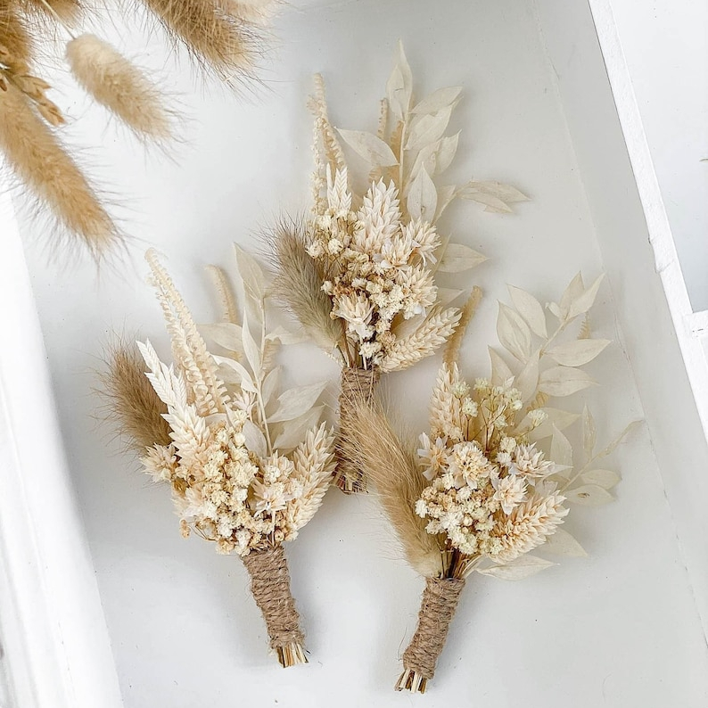 Latest Trendy Design Rustic Dried flower bouquet Wedding boho flower bouquet Pampas dried flowers