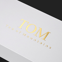 Caja de Regalo para Té con Logotipo Personalizado, Caja de Embalaje de Cartón Blanco de Alta Gama con Logotipo Dorado Estampado en Caliente para Empaque