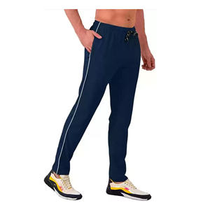 Pantalones de chándal de gran tamaño para hombre, diseño personalizado, gimnasio, correr, correr, cintura elástica, informal, ropa de trabajo recta media, bolsillo - Product Image 5