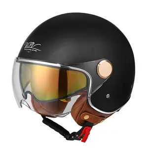 Capacete de motocicleta de duas lentes, capacete universal personalizável com várias cores e modelos de segurança
