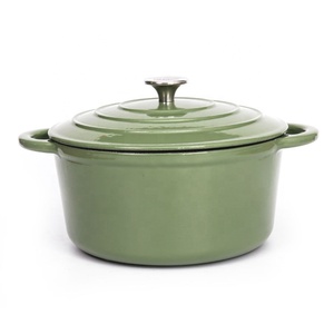 Casserole en <span class=keywords><strong>fonte</strong></span> <span class=keywords><strong>émaillé</strong></span>e compatible induction 10L, ensemble chauffe-plats écologique - Product Image 6