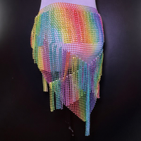 Nouvelle Chaîne de Taille Multicouche Scintillante en Strass et Paillettes, Écharpe de Hanches pour Femme, Idéale pour la Danse du Ventre et les Spectacles en Boîte de Nuit