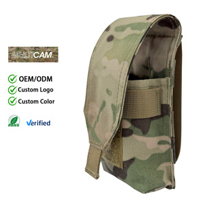 Bolsa Táctica para Granadas de Humo, Porta Granadas de Nylon con Cierre de Gancho y Bucle para Portaplacas - Product Image 2
