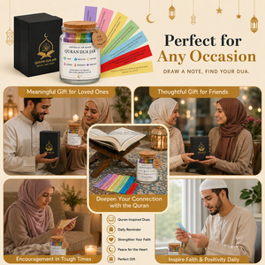 Barattolo Personalizzato con 99 Versetti del <span class=keywords><strong>Corano</strong></span> <span class=keywords><strong>in</strong></span> <span class=keywords><strong>Arabo</strong></span> e Inglese, Affermazioni Coraniche Ispiratrici, Decorazione Islamica, Regali per il Ramadan - Product Image 4
