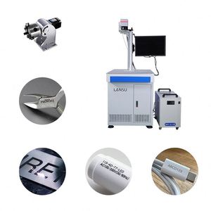LANSU 10W UV Laser Marking Machine and Engraving Glass <b>Plastic</b> Paper Cloth Stand - Product Image 1