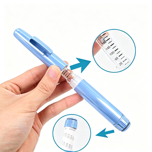 Standard 3ml Cartridge Injection <b>Pen</b> 0-60IU Plastic <b>Gold</b> Plated Custom Model Reusable Portable Skin Care Dosing Applicator - Product Image 1