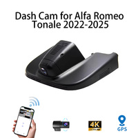 Caméra embarquée HD 4K pour Alfa Romeo Tonale 2022-2025 avec deux objectifs DVR avant et arrière, GPS, Plug and Play