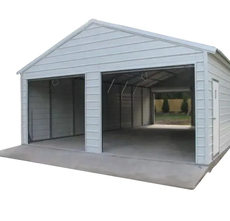 Khung thép nhẹ đúc sẵn Tùy chỉnh cấu trúc thép kim loại cầm tay carport và bộ nhà để xe