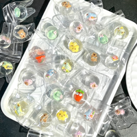 Jouet sensoriel anti-stress mignon et transparent en forme de dessin animé, mini jouet Kawaii à presser pour les tout-petits et les enfants
