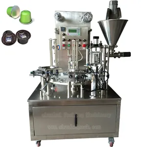 Coffee Cup Packaging Machine Nespresso Fill Seal Machines Manufacturer Price Rotary K cup Plastic/Aluminum Cup Packing Line