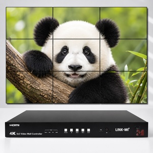 Contrôleur de mur vidéo 3x3 prenant en charge les entrées USB TYPE-C /<span class=keywords><strong>VGA</strong></span> /DP /HDMI et le contrôle de plateformes tierces <span class=keywords><strong>via</strong></span> le port RS232 ou le LAN - Product Image 1