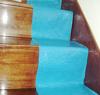 Revêtement de sol auto-adhésif en polyester, tapis de protection industriel flexible et écologique pour atelier de peinture et protection d'entrepôt