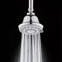 Douche de pluie de luxe à 4 modes avec cadre chromé épuré et sortie concentrique, installation facile pour salle de bain