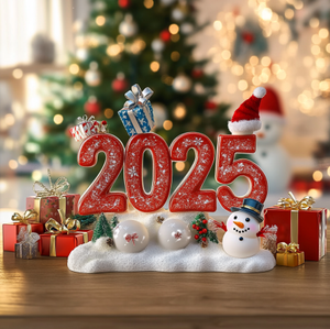 Neuestes Verkaufsmodell: Personalisierter Weihnachtsbaum-Schneemann-Design-Harzanhänger zum Aufhängen für Weihnachten 2026 - Product Image 3