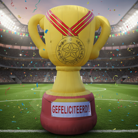 BOYAN Coupe gonflable de championnat de football pour événements sportifs, modèle doré pour célébrations sportives