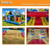 Jouets commerciaux personnalisés, adorable bateau dragon rose gonflable, parc d'attractions à thème, obstacle pour jeux aquatiques, certifié CE, PVC 0,55 mm