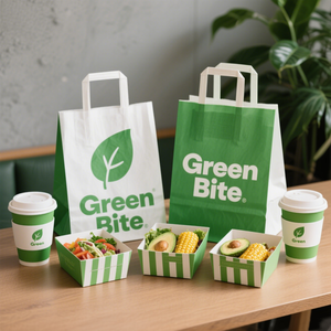 Caja de Papel Desechable para Comida para Llevar, Empaque para Papas Fritas, Cajas Personalizadas para Alitas de Pollo y Hamburguesas, Contenedor para Comida Rápida para Llevar - Product Image 3