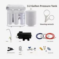 Système de filtration d'eau à osmose inverse à 7 niveaux, électrique, capacité de 100 gpd, purificateur d'eau en plastique pour les foyers et les hôtels