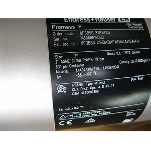 Nouveau débitmètre massique Endress+Hauser E+H Proline Promass 8F3B50, 100% neuf, original, de haute qualité. OEM - Product Image 3