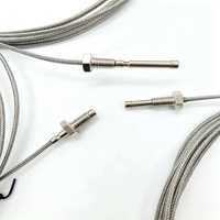 Sonda Termopar Tipo K con Tornillo M6, Sensor de Temperatura de Acero Inoxidable de Alta Temperatura para Monitoreo de Equipos e Instrumentos Industriales