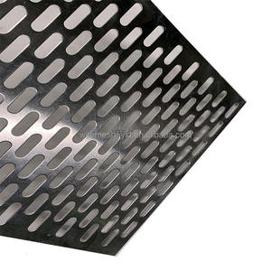 Panneau de clôture protecteur durable en treillis soudé perforé à mailles plates en acier inoxydable - Product Image 2